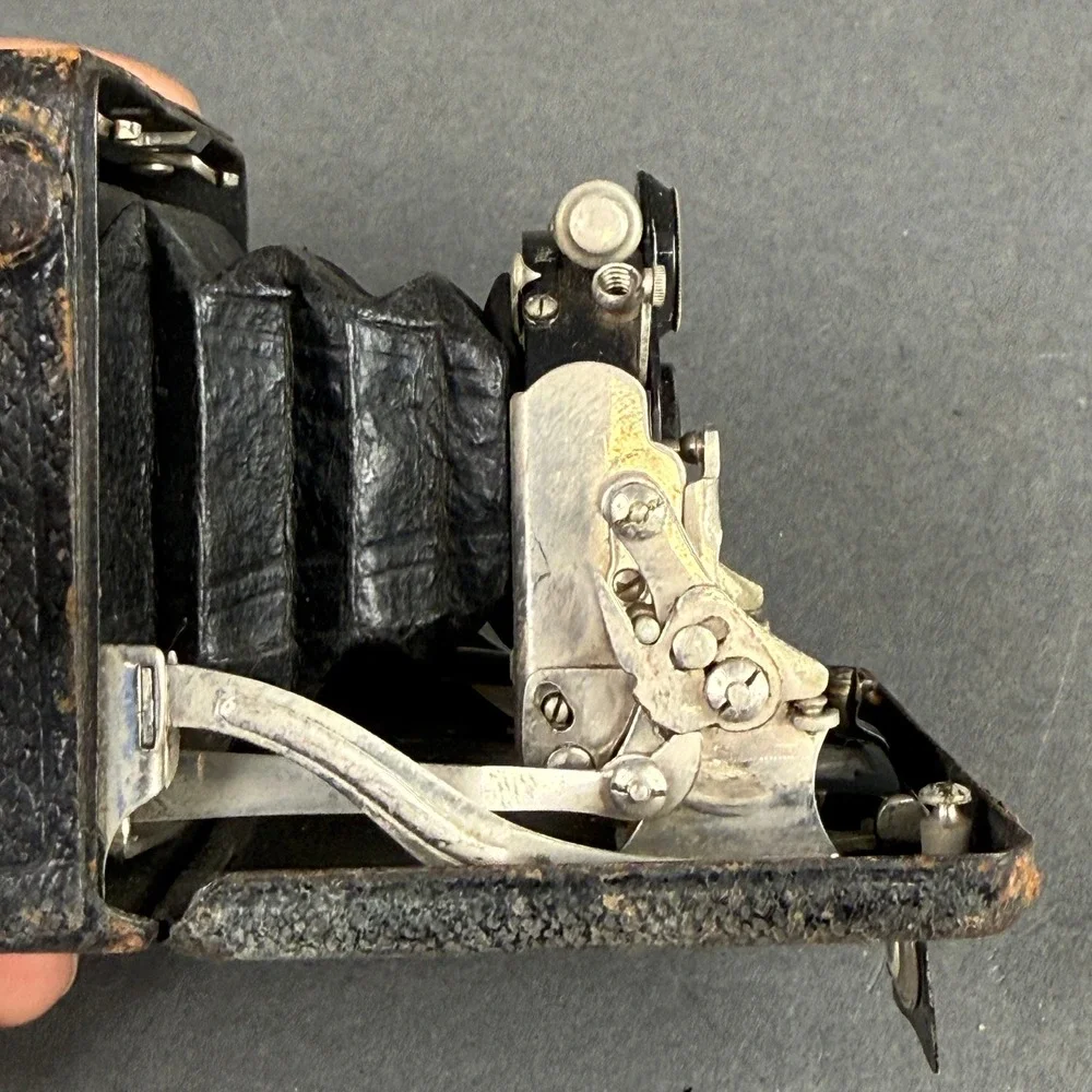 Vintage Ihagee Atom Folding Camera Carl Zeiss Tessar 6.5cm f/4.5 Working